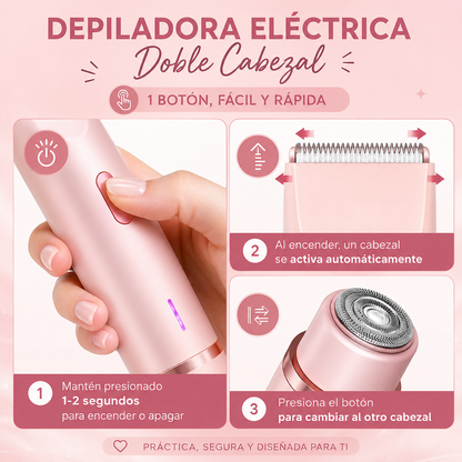 Rasuradora Facial y Corporal 2 en 1