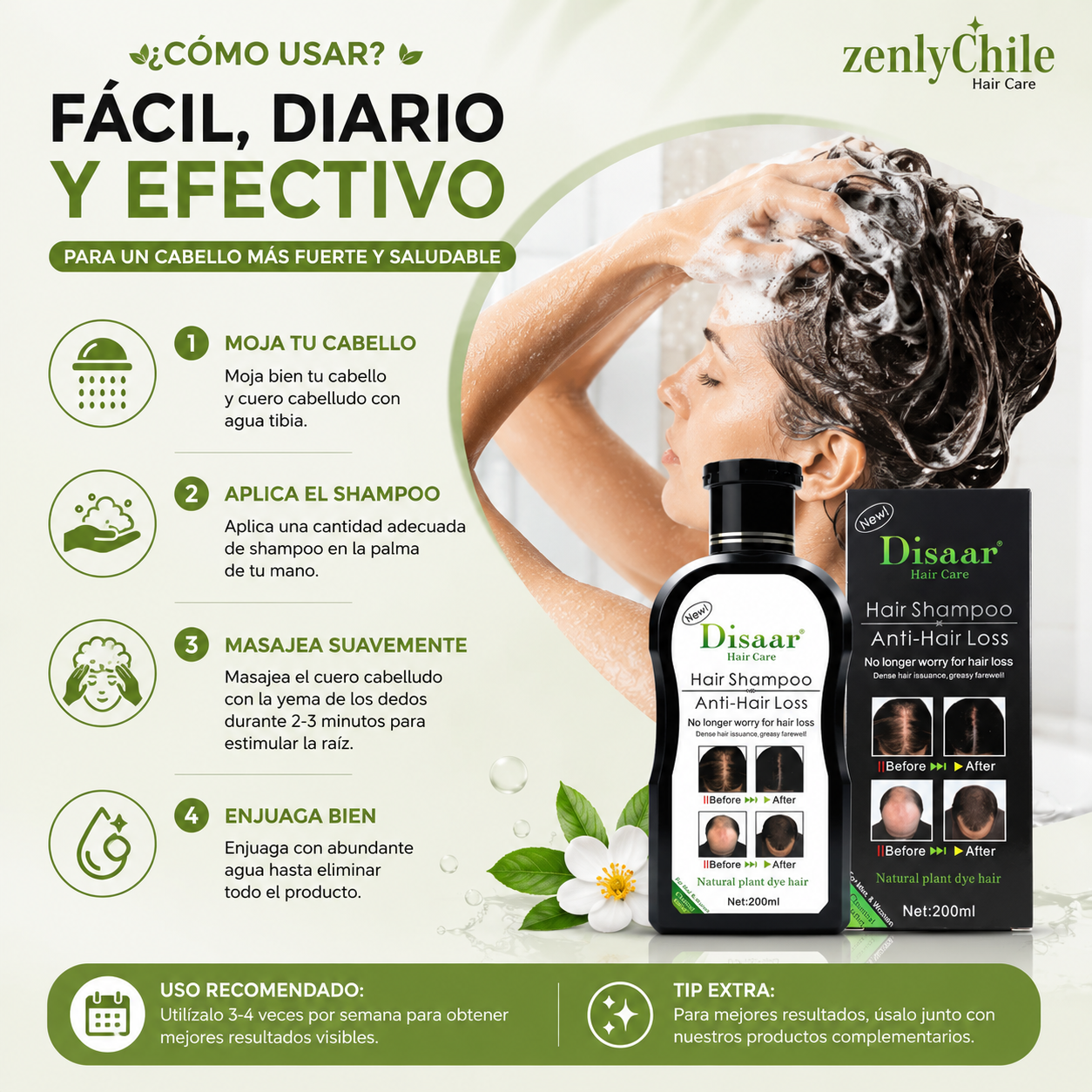 Shampoo Anticaida Hair Care Disaar